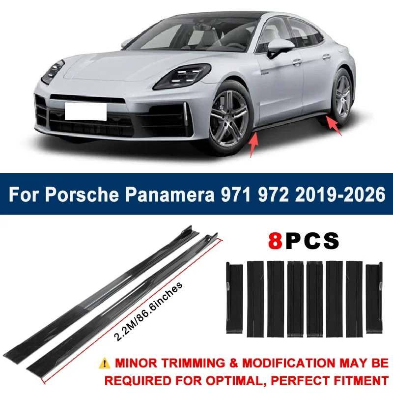 Aerodynamic 2.2m Sectional Side Skirt Extension Lips Racing Side Spoiler For Porsche Panamera 971 972 19-26 Sport Upgrade Kit
Aerodynamic 2.2m Sectional Side Skirt Extension Lips Racing Side Spoiler For Porsche Panamera 971 972 19-26 Sport Upgrade Kit