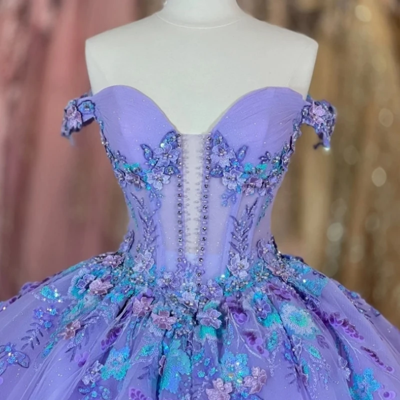 A3A51 Роскошные сиреневые платья Quinceanera, бальное платье с блестками и аппликацией, женское платье для выпускного вечера, дня рождения, милое платье 15, 16, для девочек, 2025 по индивидуальному заказу
A3A51 Роскошные сиреневые платья Quinceanera, бальное платье с блестками и аппликацией, женское платье для выпускного вечера, дня рождения, милое платье 15, 16, для девочек, 2025 по индивидуальному заказу