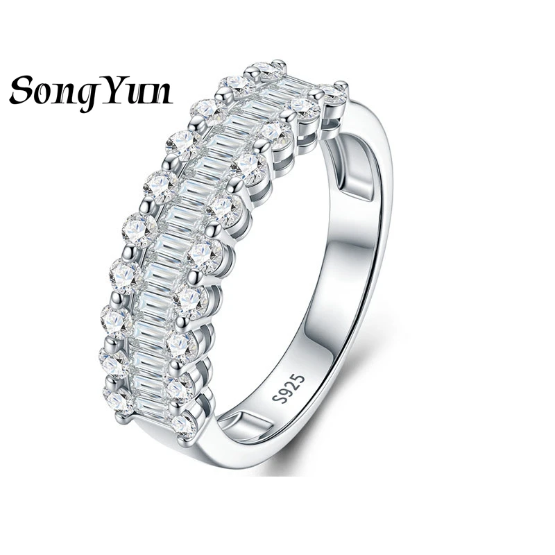 SongYun Brand Jewelry 925 Silver Engagement Ring Moissanite Diamond Wedding Engagement Ring Statement for Women GRA Certificate
SongYun Brand Jewelry 925 Silver Engagement Ring Moissanite Diamond Wedding Engagement Ring Statement for Women GRA Certificate