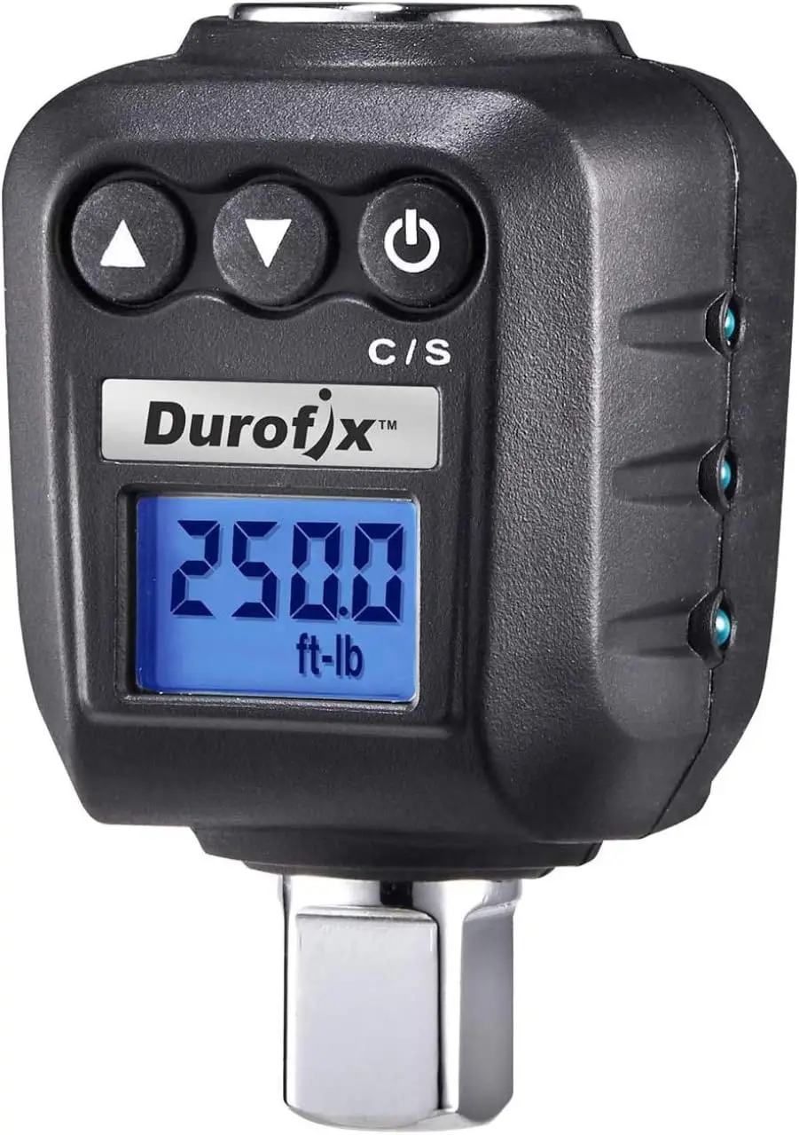 Digital Torque Adapter 1/2'' 25-250 ft-lbs, 720° Rotation, Buzzer & LED Alert, ISO Certified with Calibration
Digital Torque Adapter 1/2'' 25-250 ft-lbs, 720° Rotation, Buzzer & LED Alert, ISO Certified with Calibration