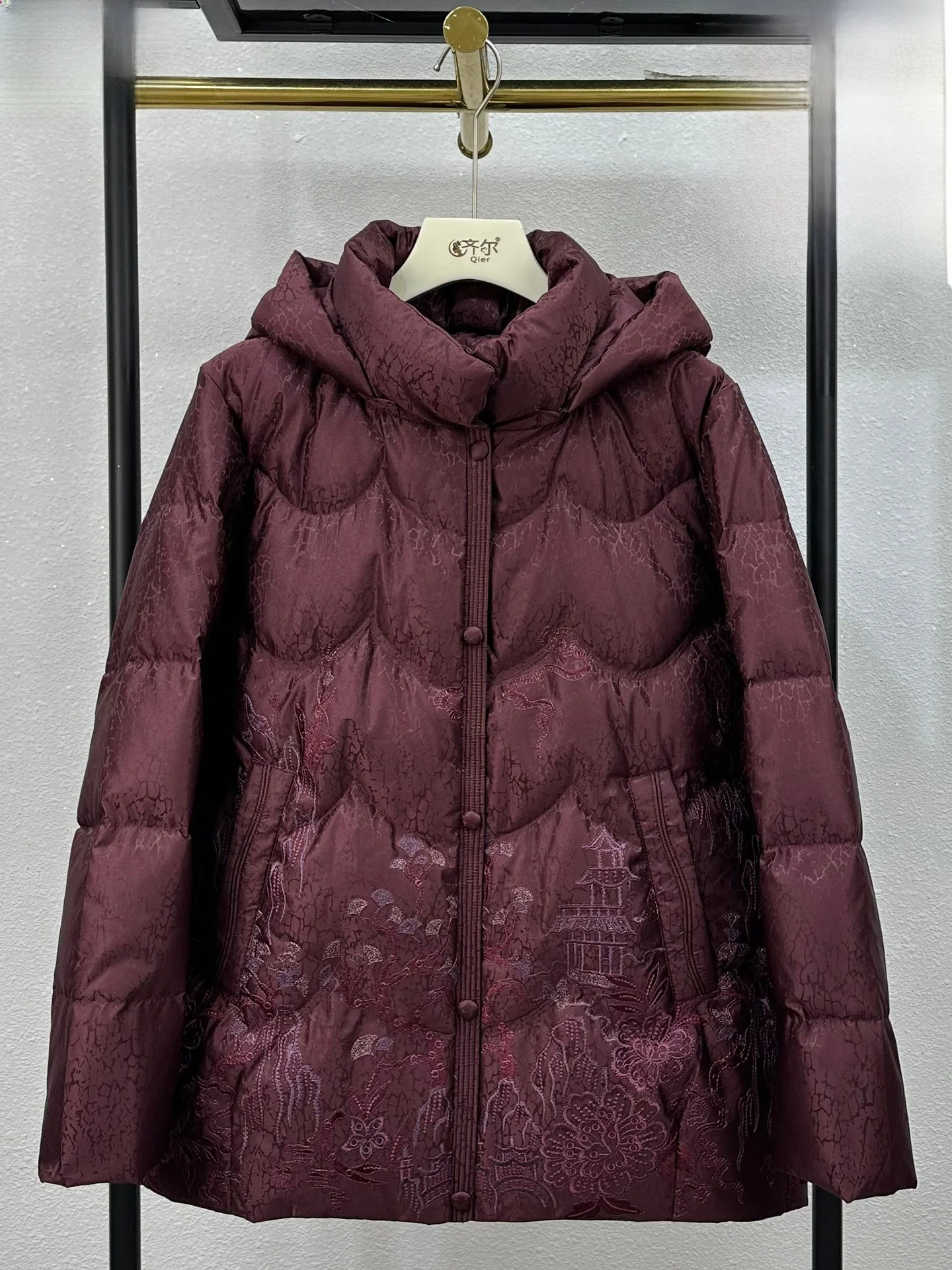 Thickened White Duck down Jacket Women's Winter Coat Warmth Mommy Style Chinese Version Loose Fit Polyester Fiber Coat
Thickened White Duck down Jacket Women's Winter Coat Warmth Mommy Style Chinese Version Loose Fit Polyester Fiber Coat
