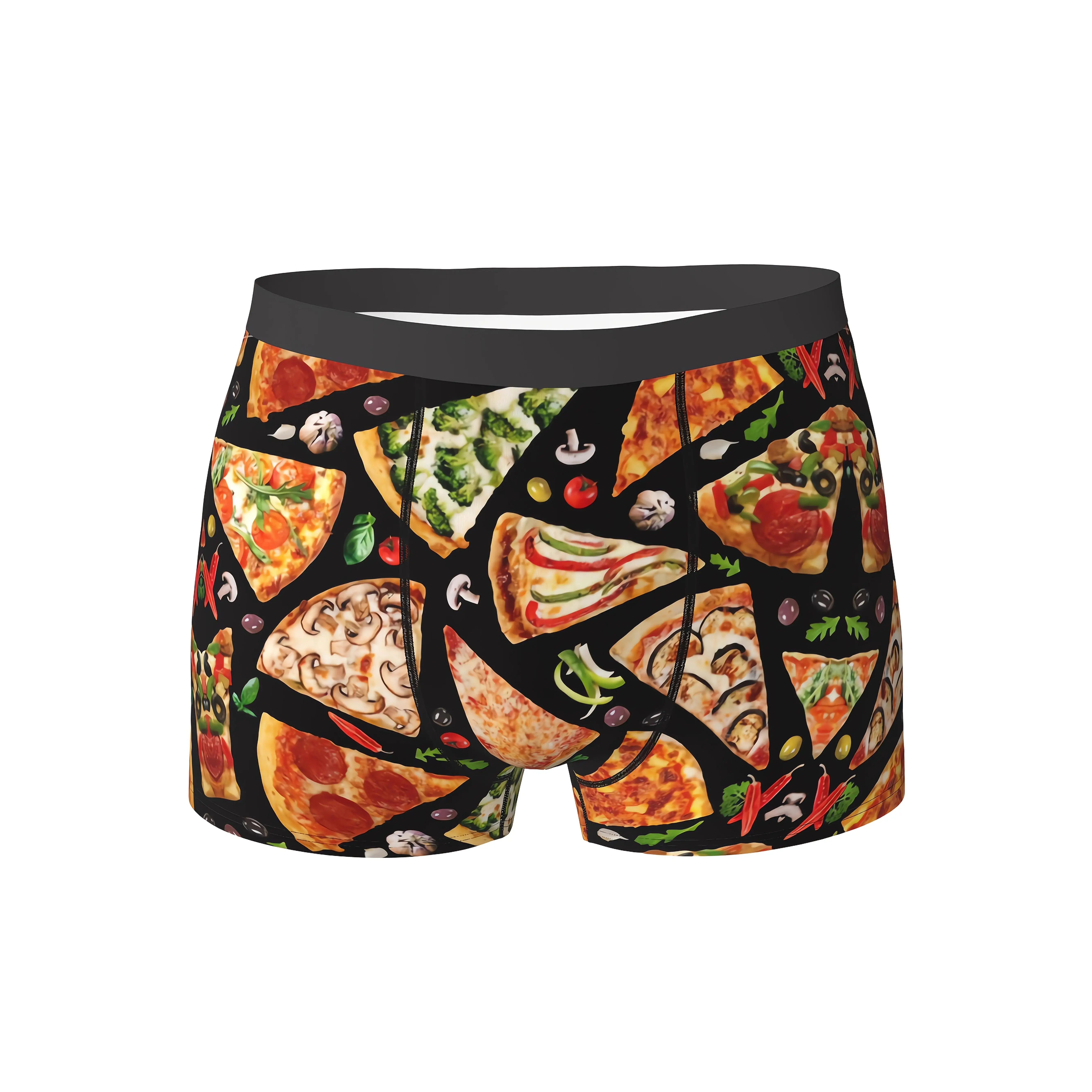 Men'S Creative Pizza Print Boxer Briefs, Fashionable Breathable Comfortable Stretch Underwear Sports Swimming Shorts
Men'S Creative Pizza Print Boxer Briefs, Fashionable Breathable Comfortable Stretch Underwear Sports Swimming Shorts