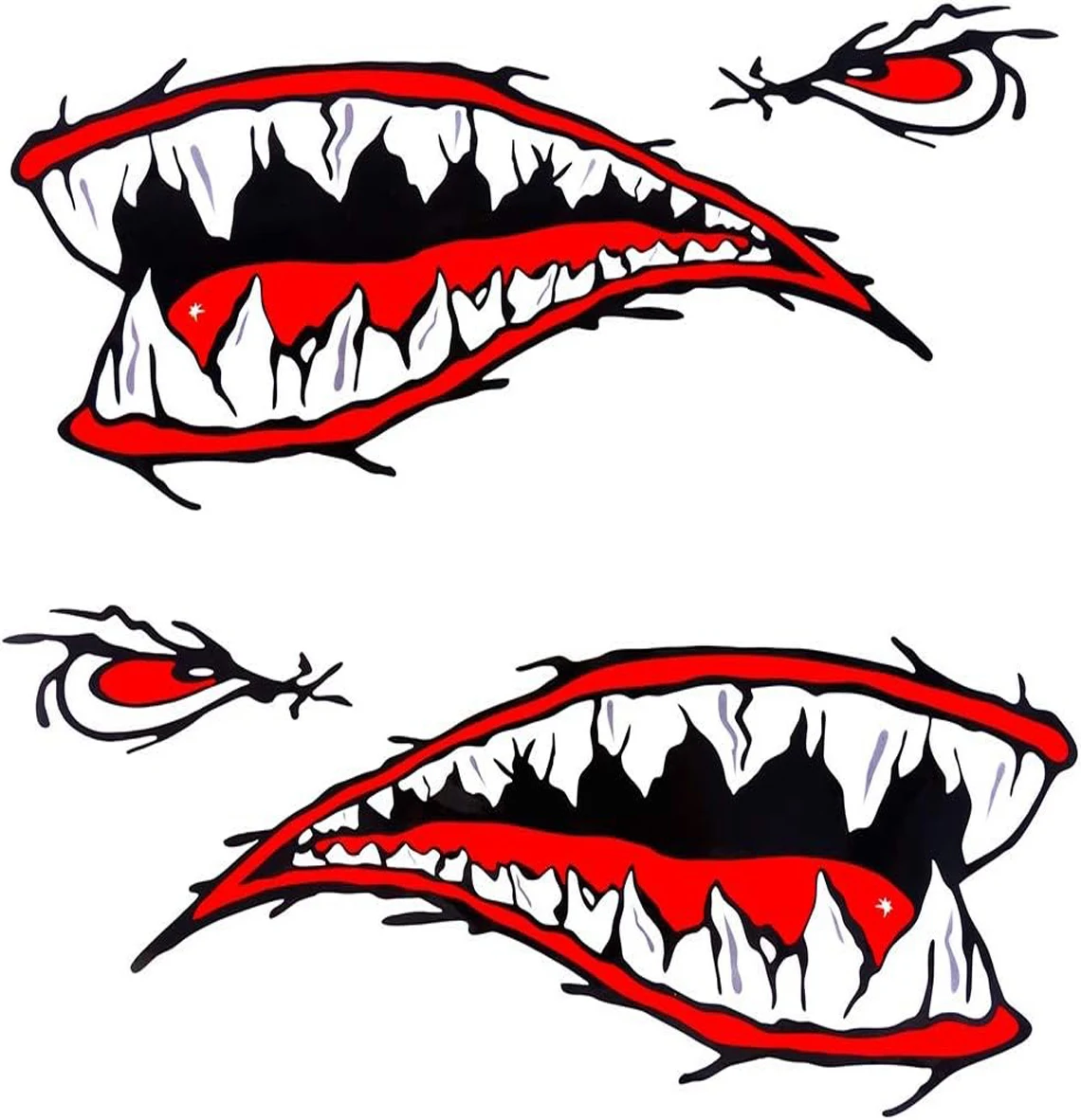MOOCY 2Pcs Shark Teeth Mouth Kayak Stickers,Kayak Decals Waterproof DIY Funny Graphics Accessories for Kayak Canoe Fishing Boat
MOOCY 2Pcs Shark Teeth Mouth Kayak Stickers,Kayak Decals Waterproof DIY Funny Graphics Accessories for Kayak Canoe Fishing Boat