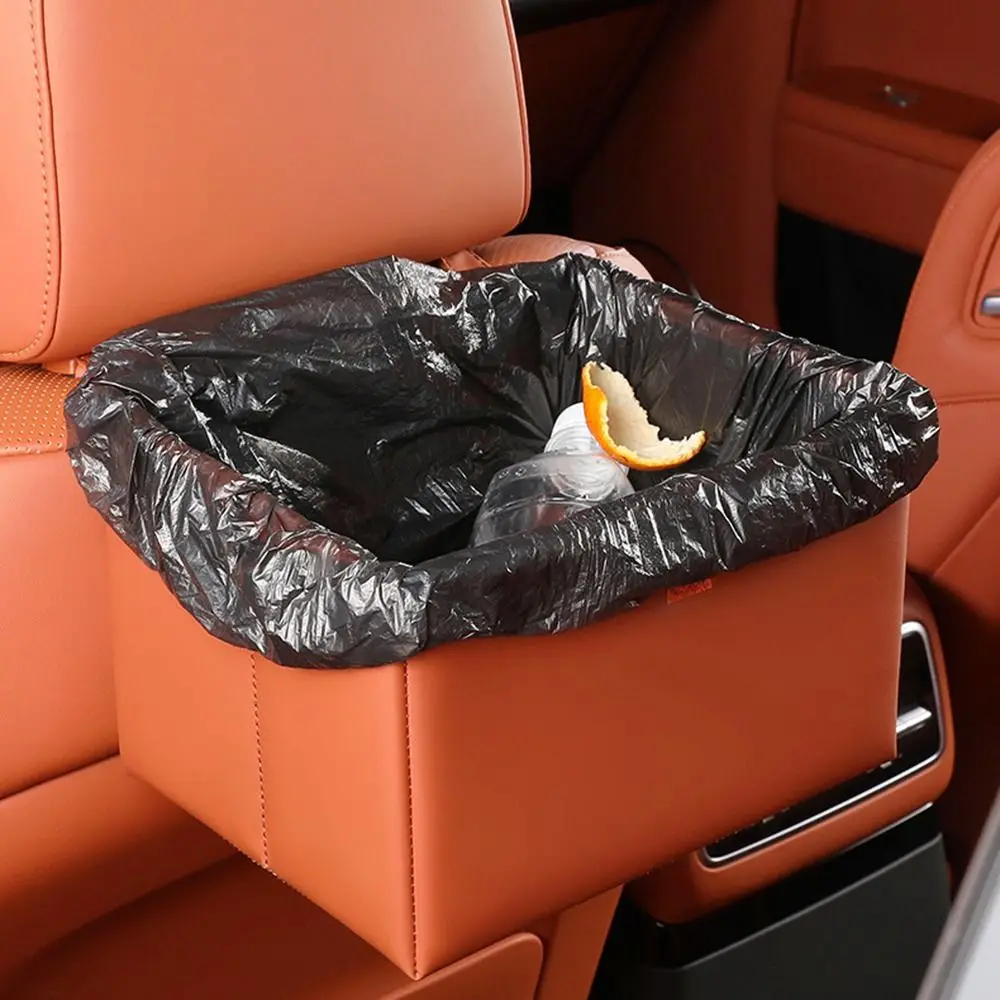 Leather Car Trash Bin Hanging Vehicle Trash Can Car Backseat Storage Box Space Saving Car Garbage Bin Car Interior Accessories
Leather Car Trash Bin Hanging Vehicle Trash Can Car Backseat Storage Box Space Saving Car Garbage Bin Car Interior Accessories