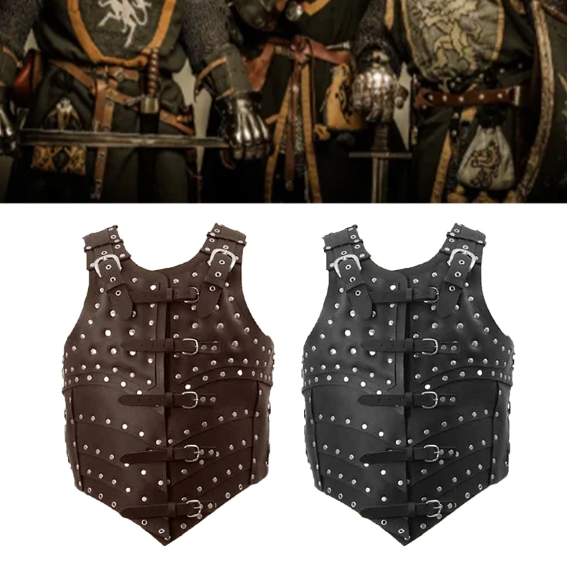 Men Role-Play Medieval Vikinge Adjustable PU Leather Knight Waistcoat Cosplay Costume for Halloween Party Masquera
Men Role-Play Medieval Vikinge Adjustable PU Leather Knight Waistcoat Cosplay Costume for Halloween Party Masquera