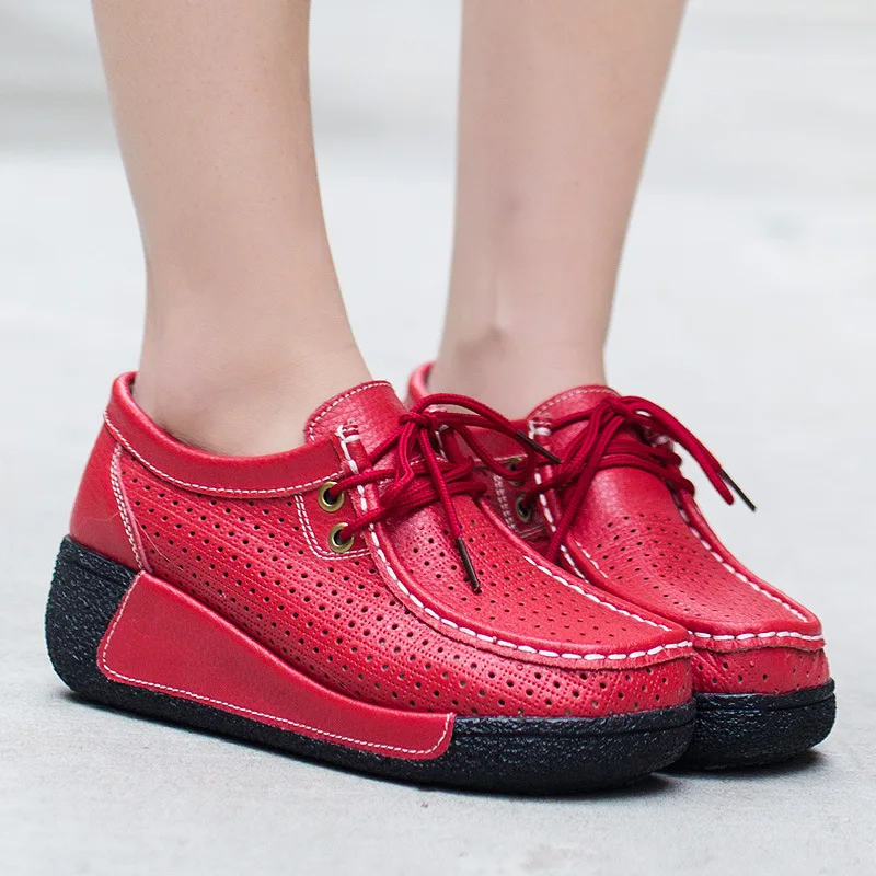 Summer new arrival plus size sneakers for women style thick sole rocking shoes genuine leather slip-on wedge heel cut
Summer new arrival plus size sneakers for women style thick sole rocking shoes genuine leather slip-on wedge heel cut