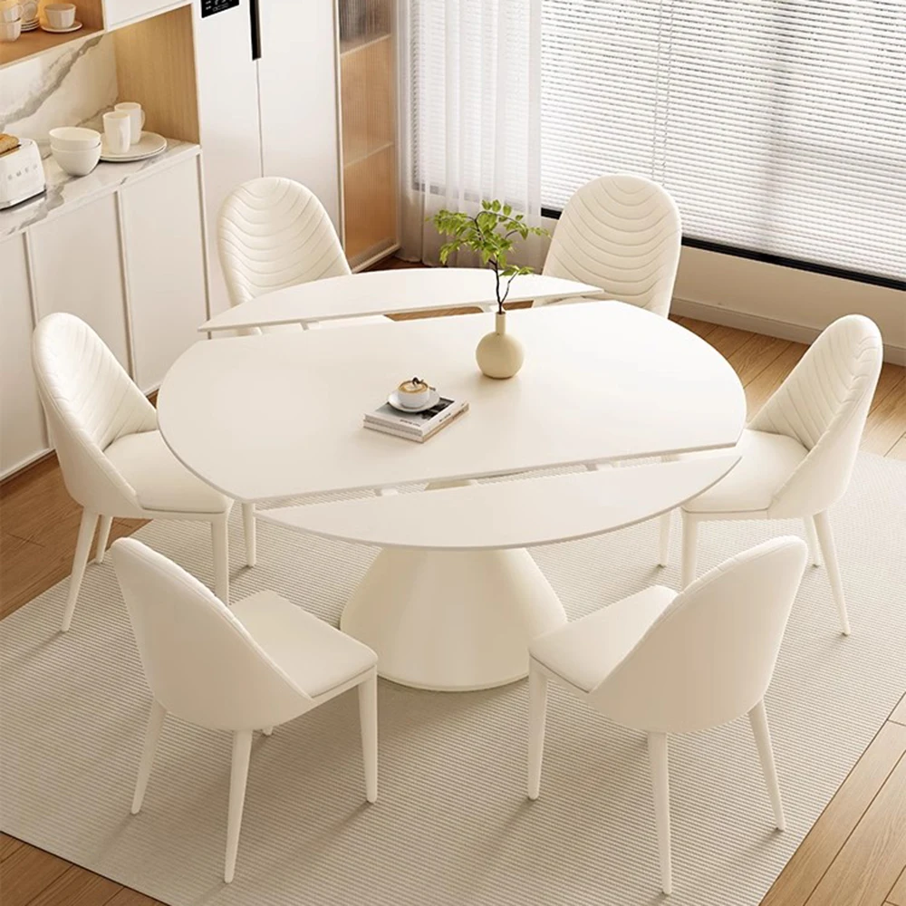 Nordic White Dining Table Extension Mechanism Minimalist Waterproof Dining Table Modern Chairs Mesa Plegable Home Accessories
Nordic White Dining Table Extension Mechanism Minimalist Waterproof Dining Table Modern Chairs Mesa Plegable Home Accessories