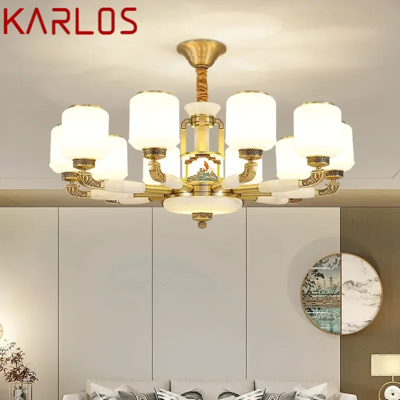 KARLOS Contemporary Luxury Brass Pendent Lamp Chinese style Living Room Dining Room Bedroom Villa Hotel Sample Room Chandelier
KARLOS Contemporary Luxury Brass Pendent Lamp Chinese style Living Room Dining Room Bedroom Villa Hotel Sample Room Chandelier