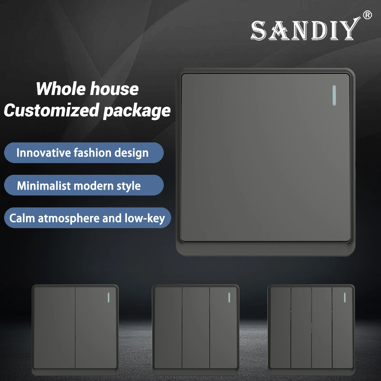 1/2/3/4/Gang surface mounted switch panel black PC frame panel light switch on/off wall switch controller wall interrupter
1/2/3/4/Gang surface mounted switch panel black PC frame panel light switch on/off wall switch controller wall interrupter