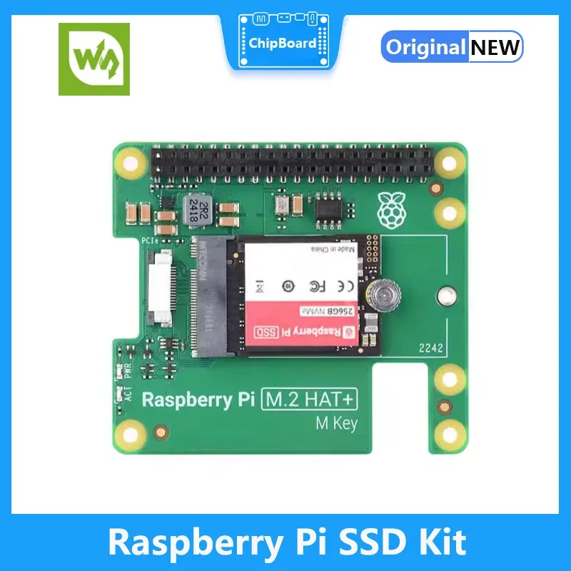 Официальный SSD-комплект Raspberry Pi, высокоскоростной твердотельный накопитель емкостью 256 ГБ/512 ГБ и Raspberry Pi M.2 HAT
Официальный SSD-комплект Raspberry Pi, высокоскоростной твердотельный накопитель емкостью 256 ГБ/512 ГБ и Raspberry Pi M.2 HAT