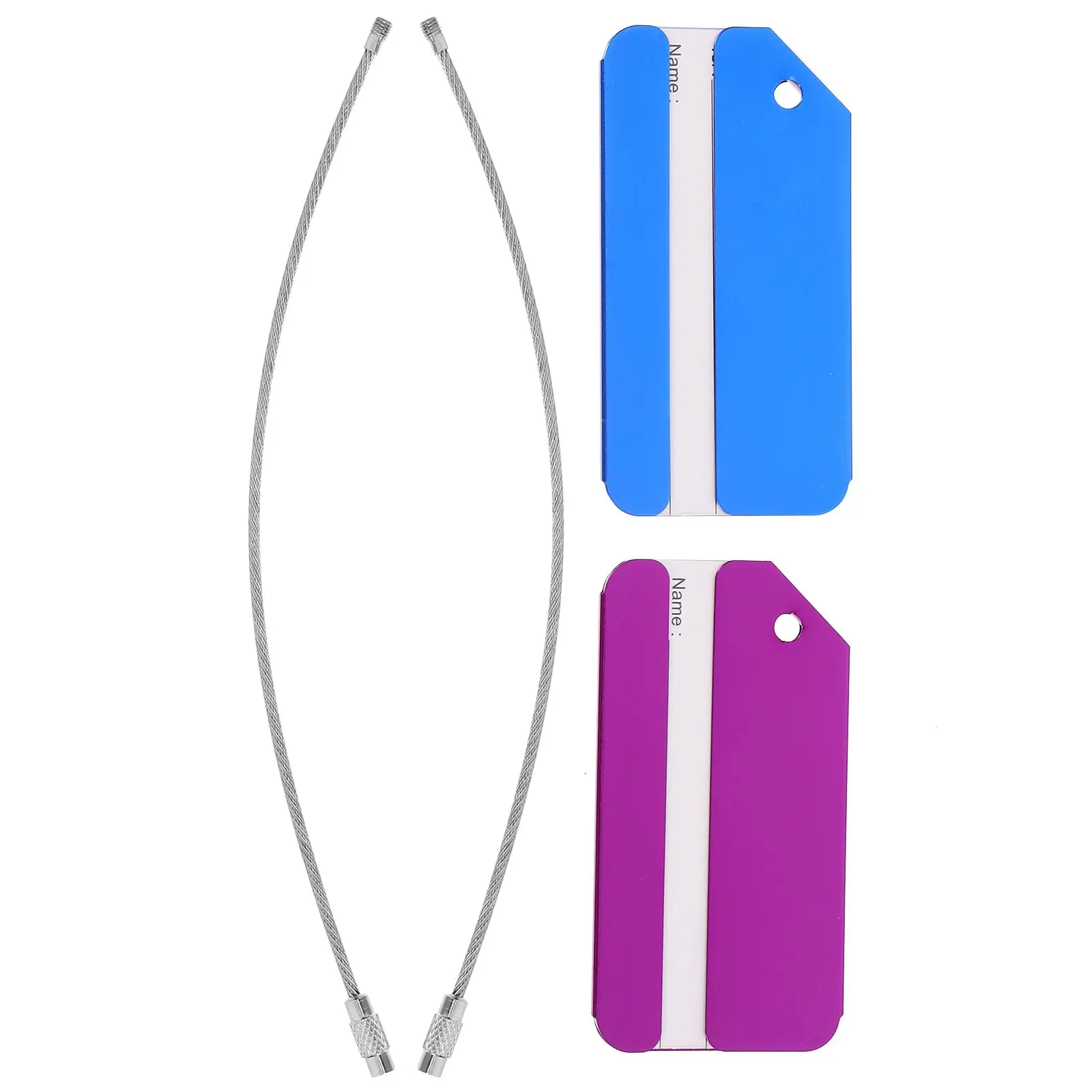 2pcs Aluminum Alloy Luggage Tags 8x4cm Blue Purple Metal Suitcase Identification Labels Travel Accessories Name Card
2pcs Aluminum Alloy Luggage Tags 8x4cm Blue Purple Metal Suitcase Identification Labels Travel Accessories Name Card