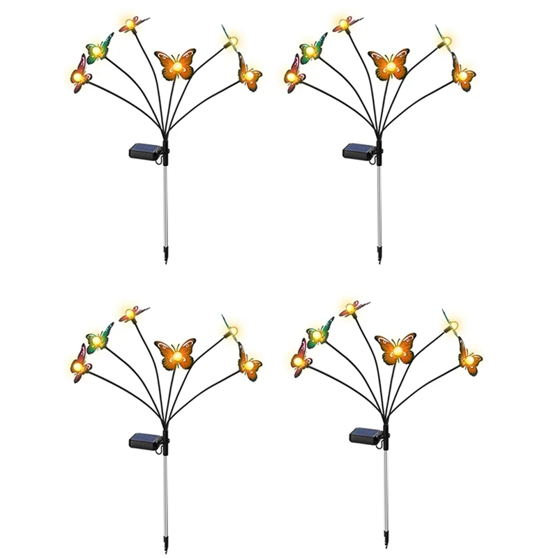 4 PCS Solar Garden Lights Solar Swaying Light 6LED Sway By Wind Outdoor Lights For Yard Patio Decoration Warm White
4 PCS Solar Garden Lights Solar Swaying Light 6LED Sway By Wind Outdoor Lights For Yard Patio Decoration Warm White