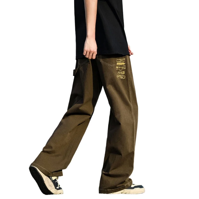 Мужские рабочие брюки из 100% хлопка, весна-лето, однотонные повседневные прямые брюки в американском стиле, удобные мужские длинные брюки
Мужские рабочие брюки из 100% хлопка, весна-лето, однотонные повседневные прямые брюки в американском стиле, удобные мужские длинные брюки