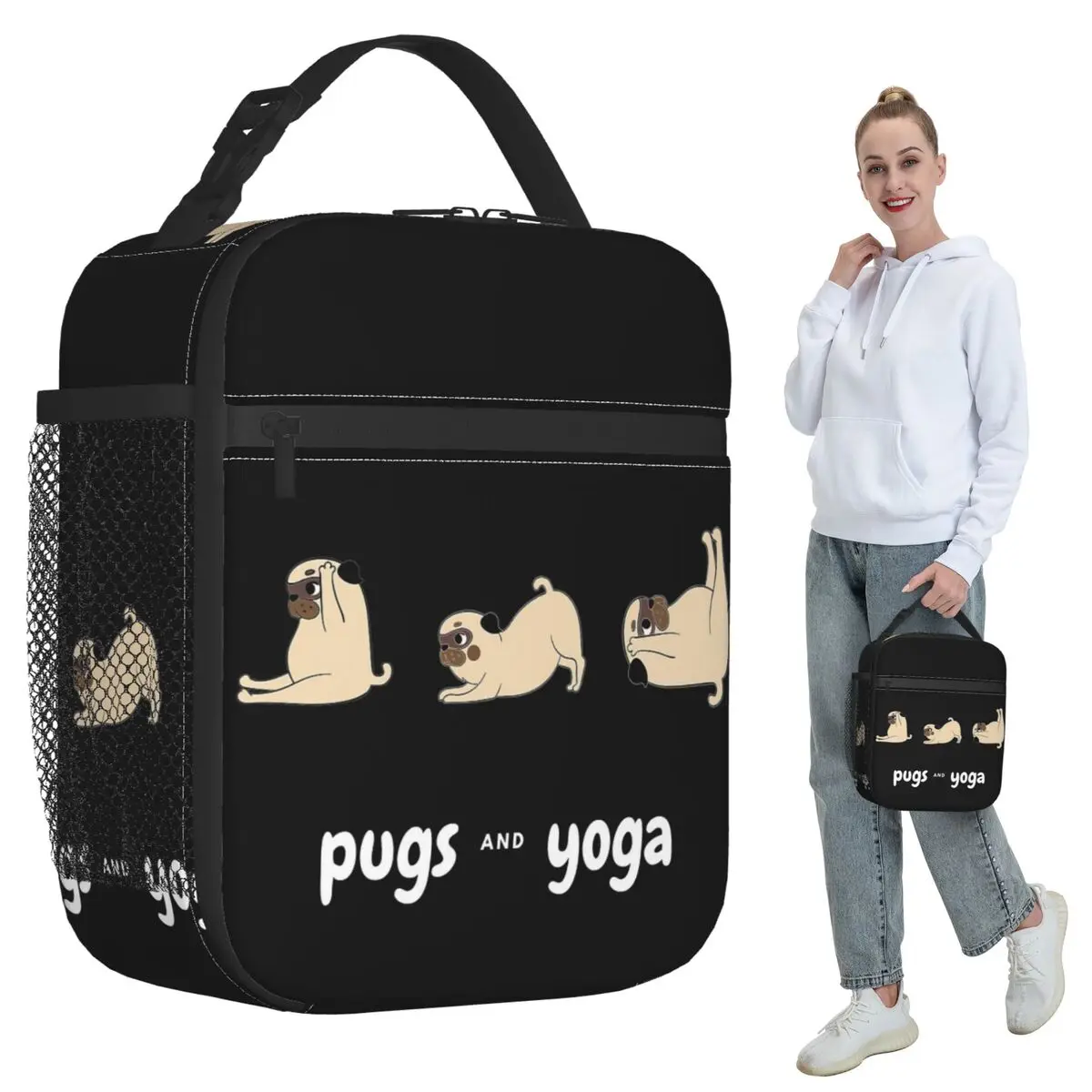 Pug Yoga Insulated Lunch Bag for Kids School Cooler Thermal Food Box Tote Portable Lunch Boxes Container
Pug Yoga Insulated Lunch Bag for Kids School Cooler Thermal Food Box Tote Portable Lunch Boxes Container
