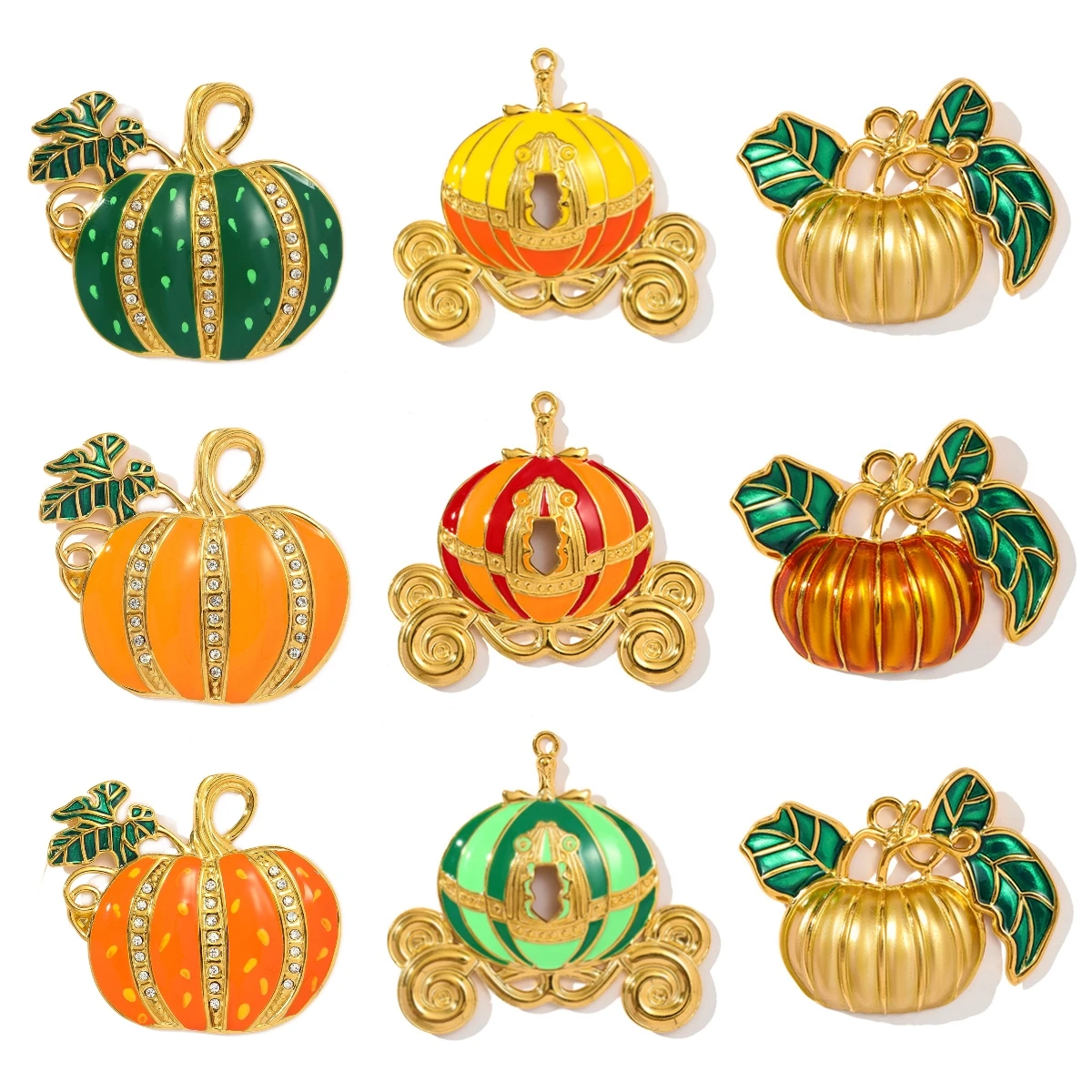 3Pcs/Lot Stainless Steel Pumpkin Charms Halloween Pendants For DIY Making Necklace Jewelry Accessory Wholesale
3Pcs/Lot Stainless Steel Pumpkin Charms Halloween Pendants For DIY Making Necklace Jewelry Accessory Wholesale