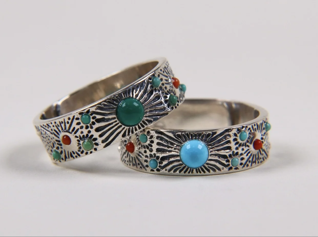 Certificated Unisex 925 Silver Natural Untreated Turquoise Rings For Women Men Pierre Turquoise Silver Band Vintage Fine Jewelry
Certificated Unisex 925 Silver Natural Untreated Turquoise Rings For Women Men Pierre Turquoise Silver Band Vintage Fine Jewelry