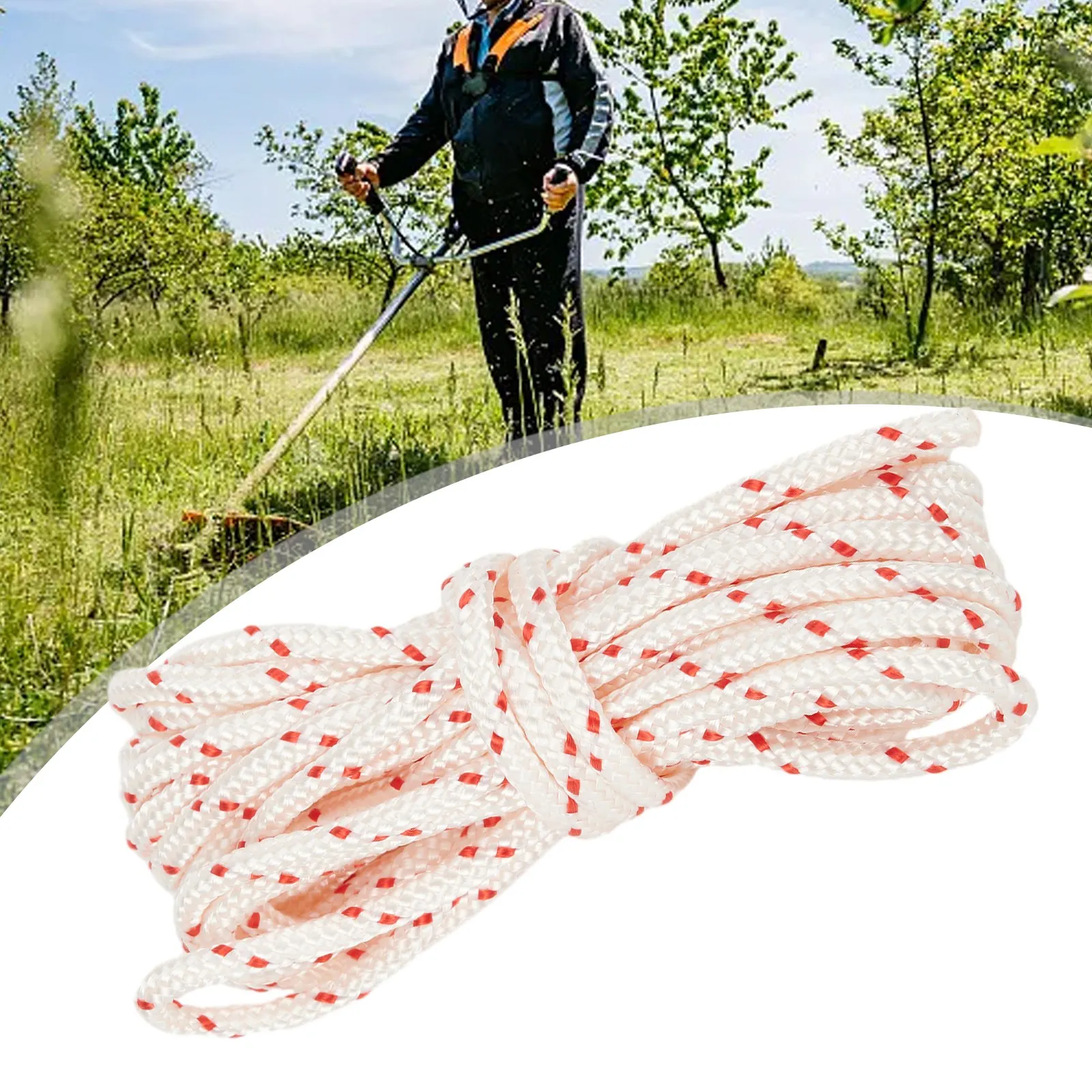 Gardening Starter Rope Lawn Mower Engine Pull Cord Starter Rope 5,0m 4,5mm 330 Kg Loadable Lawn Mowers Power Tools
Gardening Starter Rope Lawn Mower Engine Pull Cord Starter Rope 5,0m 4,5mm 330 Kg Loadable Lawn Mowers Power Tools