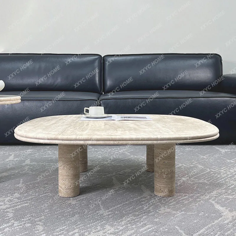 R Wind Natural Travertine Coffee Table Combination Retro Living Room Home Coffee Table Simple
R Wind Natural Travertine Coffee Table Combination Retro Living Room Home Coffee Table Simple