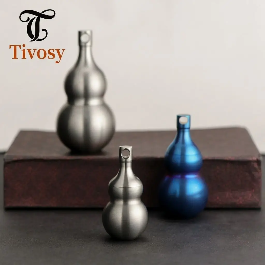 Tivosy Pure Titanium Lucky Gourd Pill Holder Waterproof Mini Capsule Pendant Necklace Keychain Fob Kit for Travel
Tivosy Pure Titanium Lucky Gourd Pill Holder Waterproof Mini Capsule Pendant Necklace Keychain Fob Kit for Travel