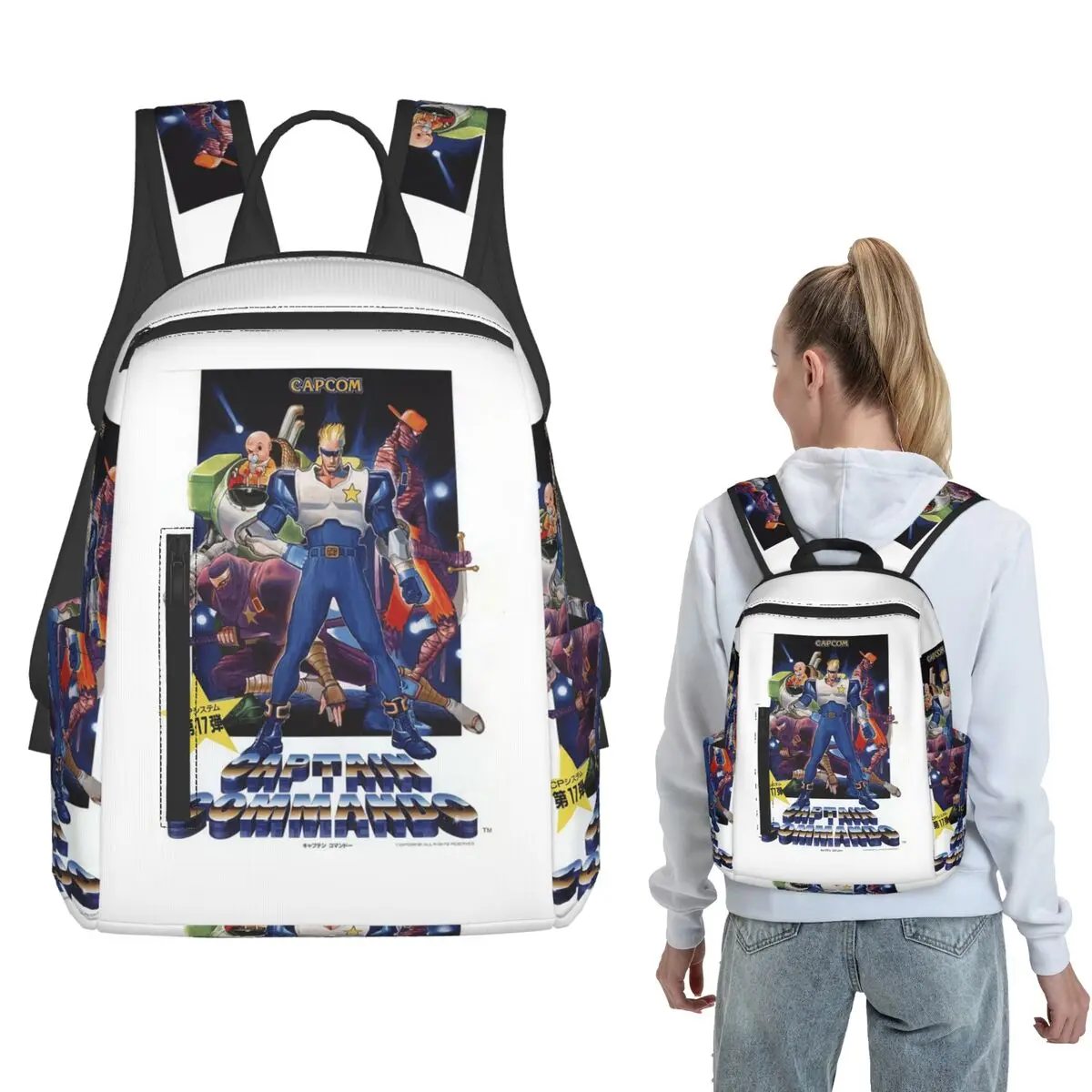 Captain Commando Backpack Daypack Children BookBag School Bag Shoulder Bags for Men Women
Captain Commando Backpack Daypack Children BookBag School Bag Shoulder Bags for Men Women