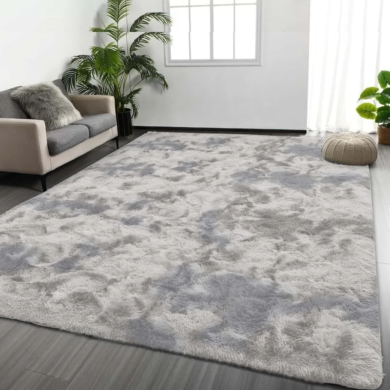 Area Rug 5x7 for Living Room – Soft Tie-Dyed Light Grey Large Shag Rug Non-Slip Indoor Floor Carpet for Bedroom
Area Rug 5x7 for Living Room – Soft Tie-Dyed Light Grey Large Shag Rug Non-Slip Indoor Floor Carpet for Bedroom
