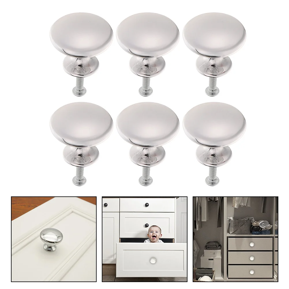 6 Pcs Mushroom Handle Modern Style Handles Round Cabinet Drawer Knobs Bright Light Replacement Zinc Alloy Metal
6 Pcs Mushroom Handle Modern Style Handles Round Cabinet Drawer Knobs Bright Light Replacement Zinc Alloy Metal