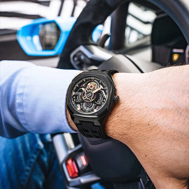 BONEST GATTI Skeleton Watches Man King Man Automatic Watch Sapphire Luminous Waterproof Top Luxury Brand Man Watches Chronograph
BONEST GATTI Skeleton Watches Man King Man Automatic Watch Sapphire Luminous Waterproof Top Luxury Brand Man Watches Chronograph