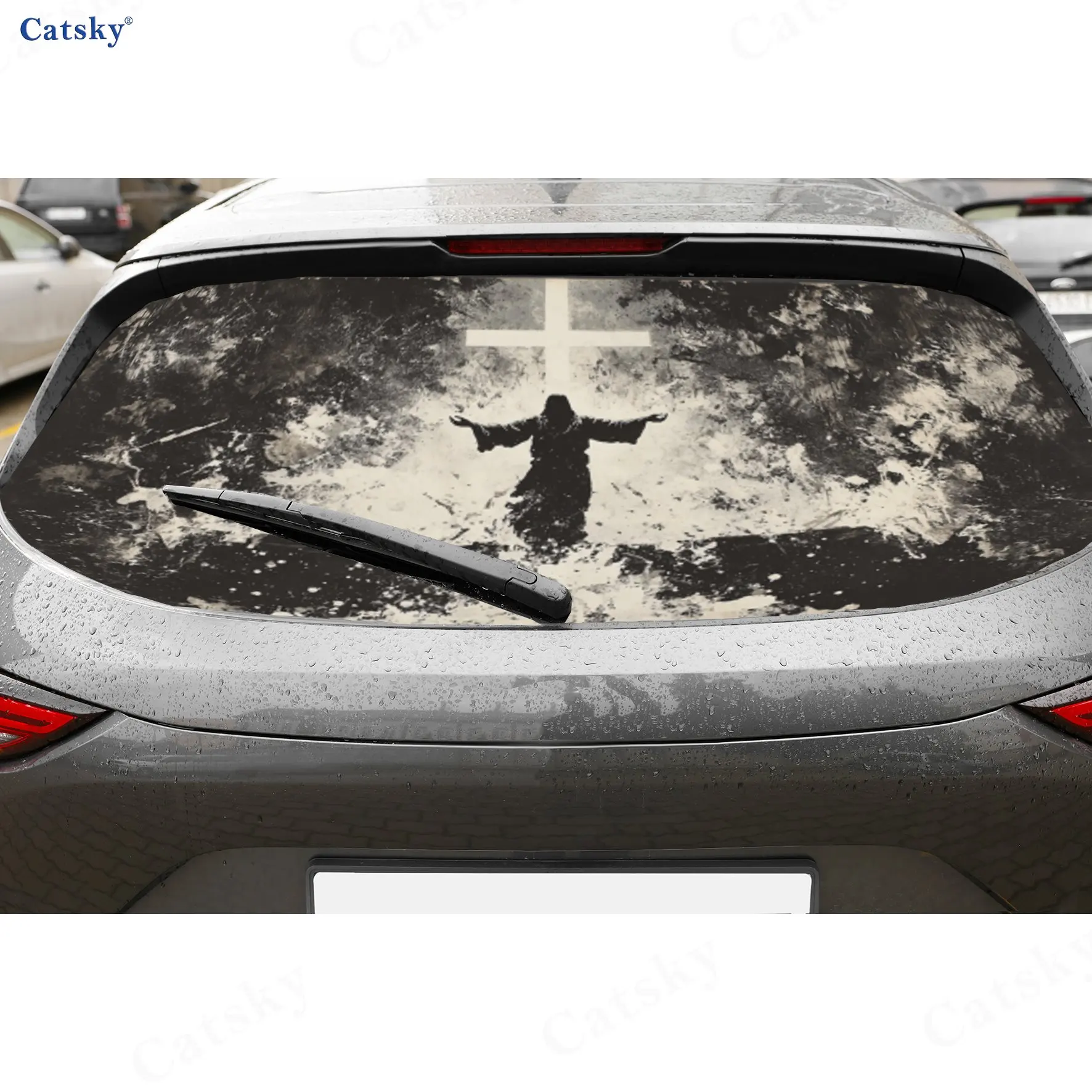 Dark Night Holy Light Jesus PVC Perforated Car Vinyl Wraps, Durable Car Windshield Sticker, Waterproof Car Window Decal
Dark Night Holy Light Jesus PVC Perforated Car Vinyl Wraps, Durable Car Windshield Sticker, Waterproof Car Window Decal