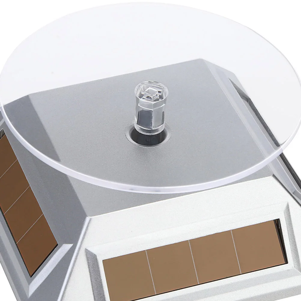 Solar Display Platform Silver Premium Rotating Display Stand Jewelry Watches Mobile Phones Solar Powered Free
Solar Display Platform Silver Premium Rotating Display Stand Jewelry Watches Mobile Phones Solar Powered Free