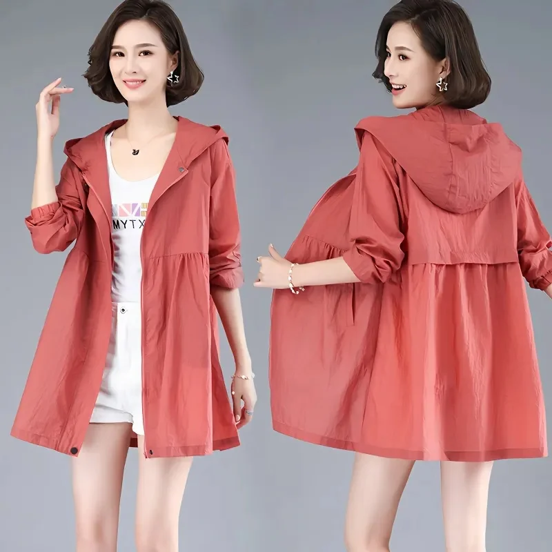 2023 New Summer Medium Long Sun Protection Clothing Female Thin Jacket Loose Hooded Coat Sun Protection Windbreaker Women
2023 New Summer Medium Long Sun Protection Clothing Female Thin Jacket Loose Hooded Coat Sun Protection Windbreaker Women