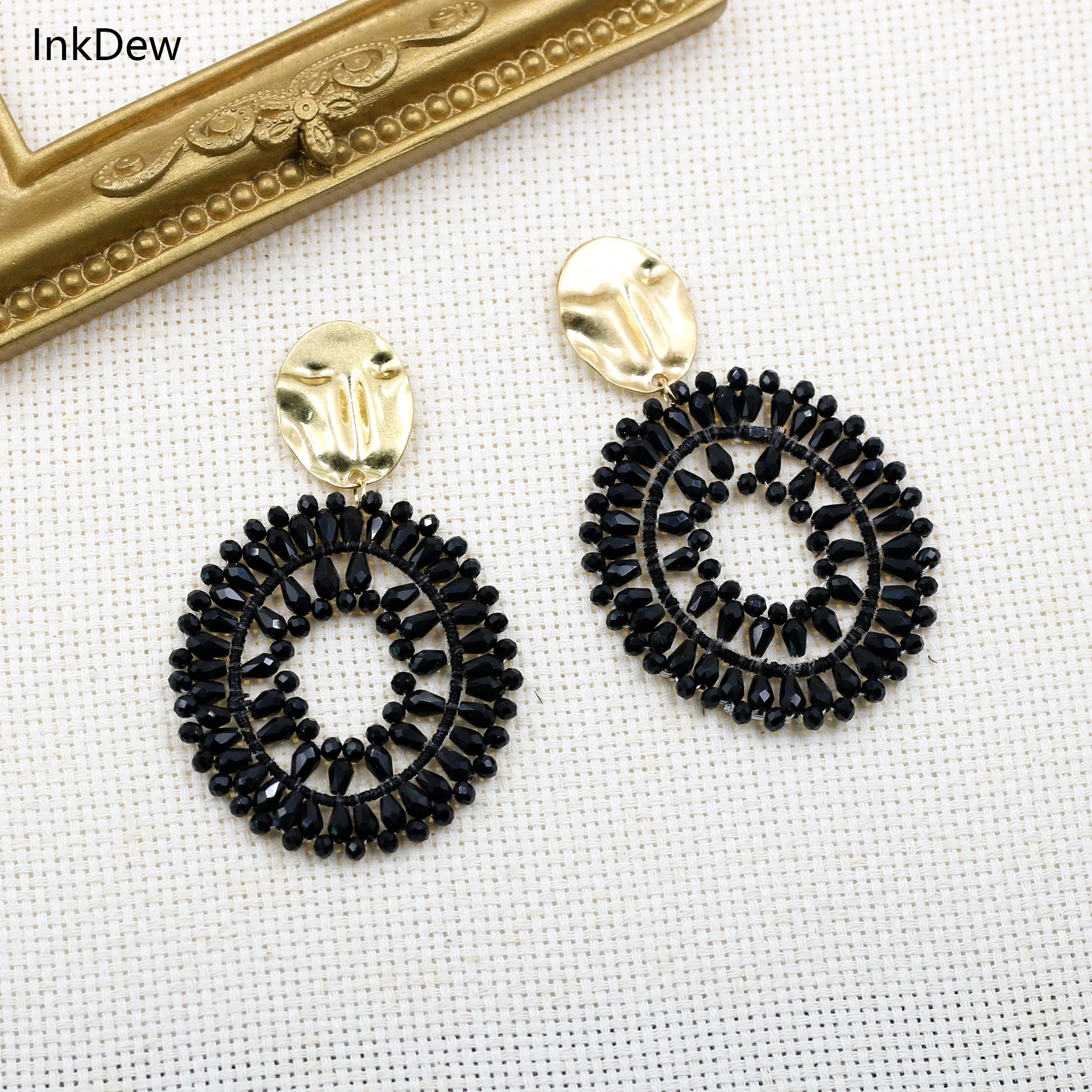 INKDEW Oval Drop Earrings for Women Big Long Earrings Handmade Crystal Faceted Beads Earrings Jewelry Gift boho EA111
INKDEW Oval Drop Earrings for Women Big Long Earrings Handmade Crystal Faceted Beads Earrings Jewelry Gift boho EA111