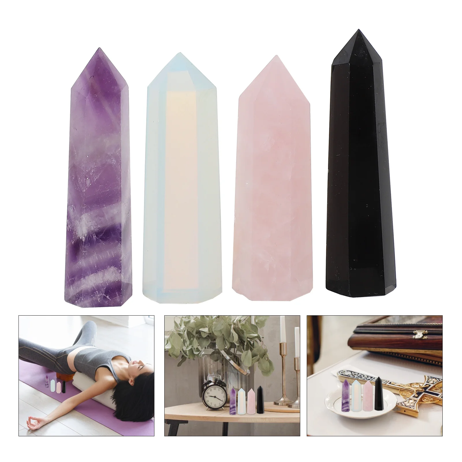 4 Pcs Hexagonal Prism Natural Crystals Healing Feng Shui Decoration Ore Mineral Crafts Decorative Stone
4 Pcs Hexagonal Prism Natural Crystals Healing Feng Shui Decoration Ore Mineral Crafts Decorative Stone