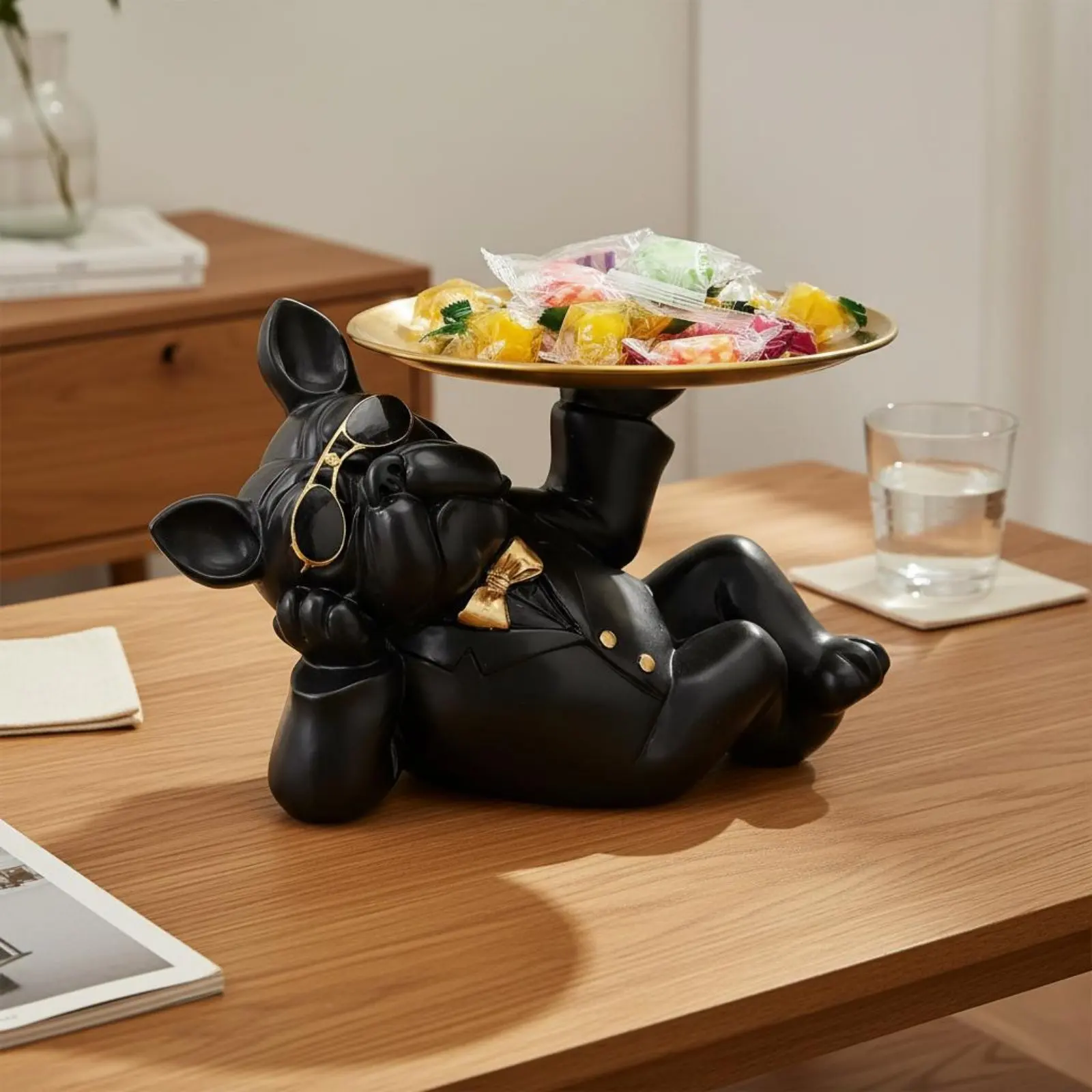 French Canine Statue Tray Multi-Functional French Canine Key Bowl Dog Butler Tray Creative Design Dog Butler Sculpture
French Canine Statue Tray Multi-Functional French Canine Key Bowl Dog Butler Tray Creative Design Dog Butler Sculpture