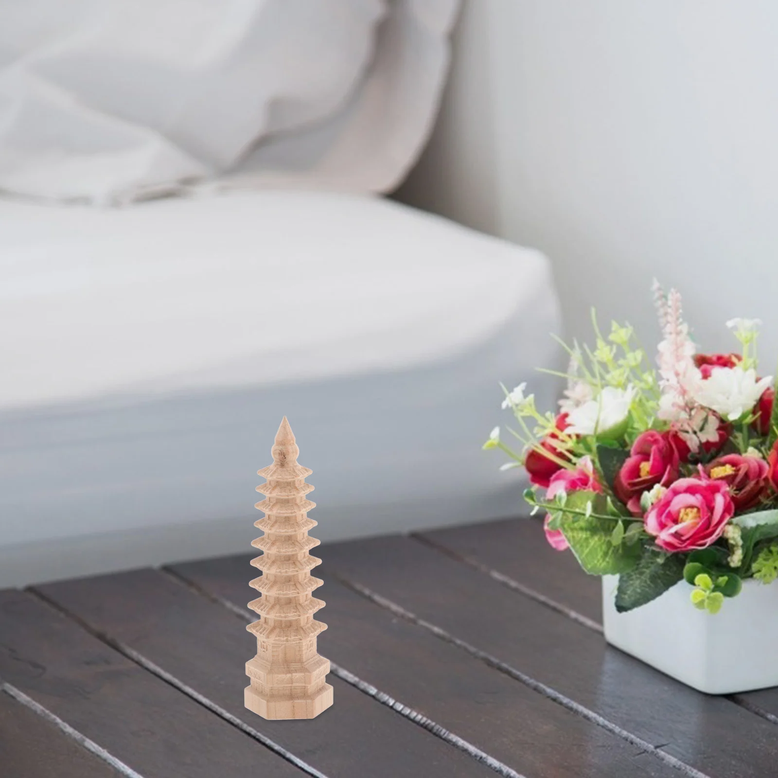 Mini Wenchang Tower Wood Sculpture 9 Level Chinese Pagoda Feng Shui Zen Garden Home Office Desktop Decoration Wenchang Pagoda
Mini Wenchang Tower Wood Sculpture 9 Level Chinese Pagoda Feng Shui Zen Garden Home Office Desktop Decoration Wenchang Pagoda