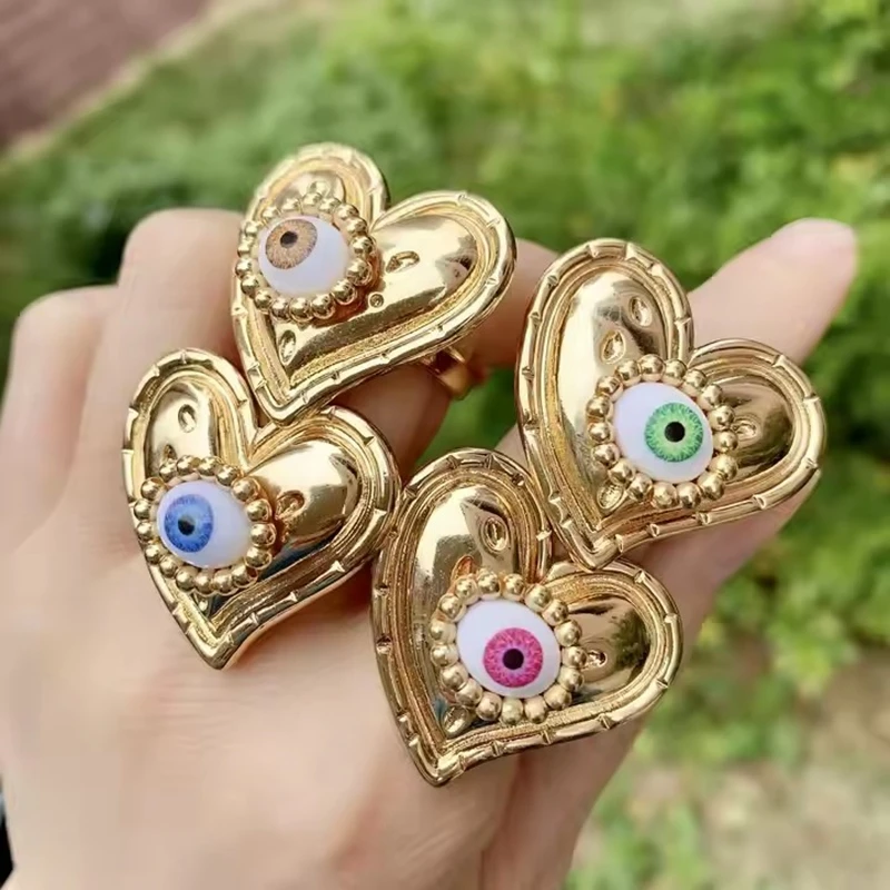 5Pcs Newest Fine Adjustable Ring for Women Men Unique Heart Ring for Wedding Multi Color Eye Ring for Fortune
5Pcs Newest Fine Adjustable Ring for Women Men Unique Heart Ring for Wedding Multi Color Eye Ring for Fortune