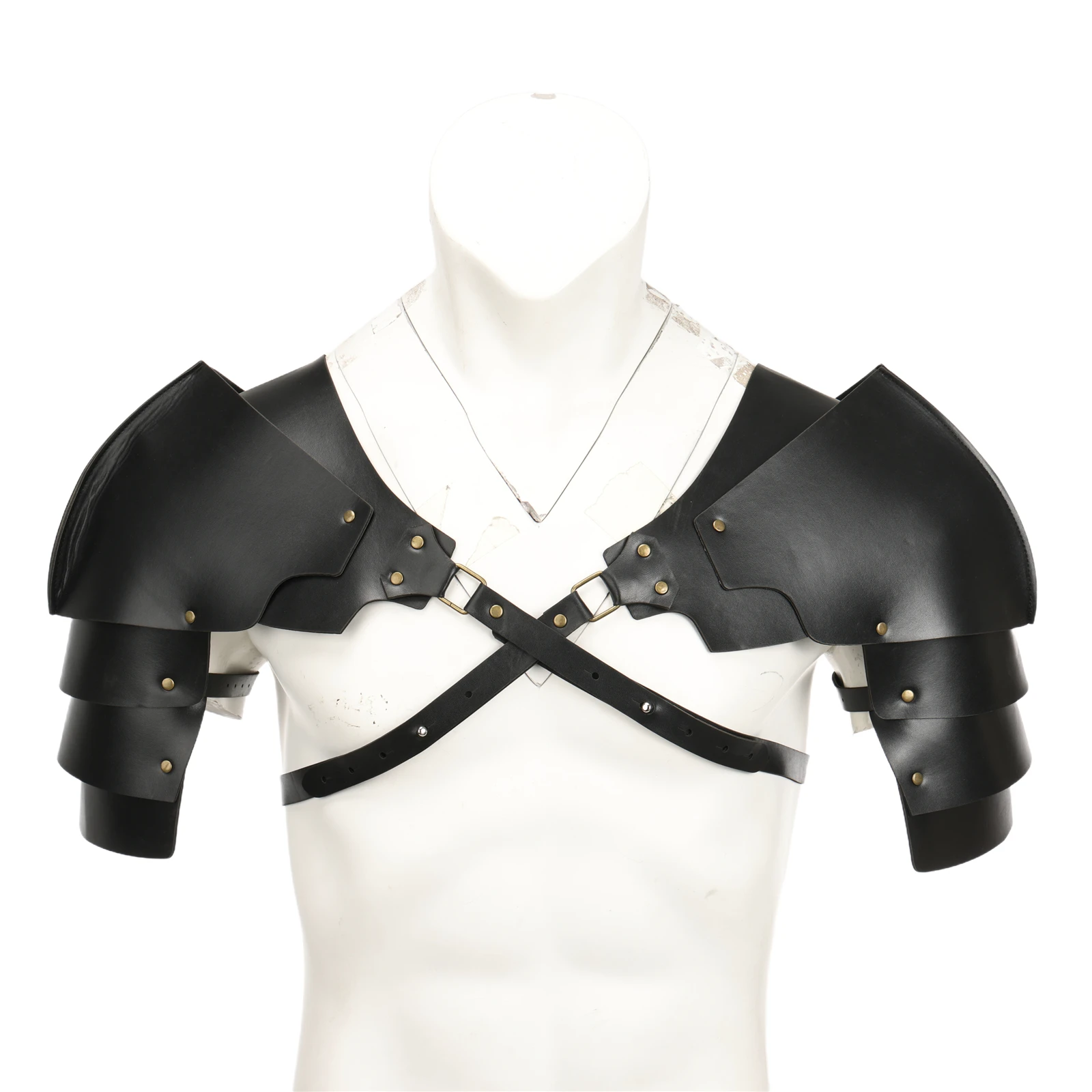 Vintage Medieval Renaissance Viking Men's Leather Pauldrons Adjustable Knight Shoulder Armor Halloween Cosplay Costume
Vintage Medieval Renaissance Viking Men's Leather Pauldrons Adjustable Knight Shoulder Armor Halloween Cosplay Costume