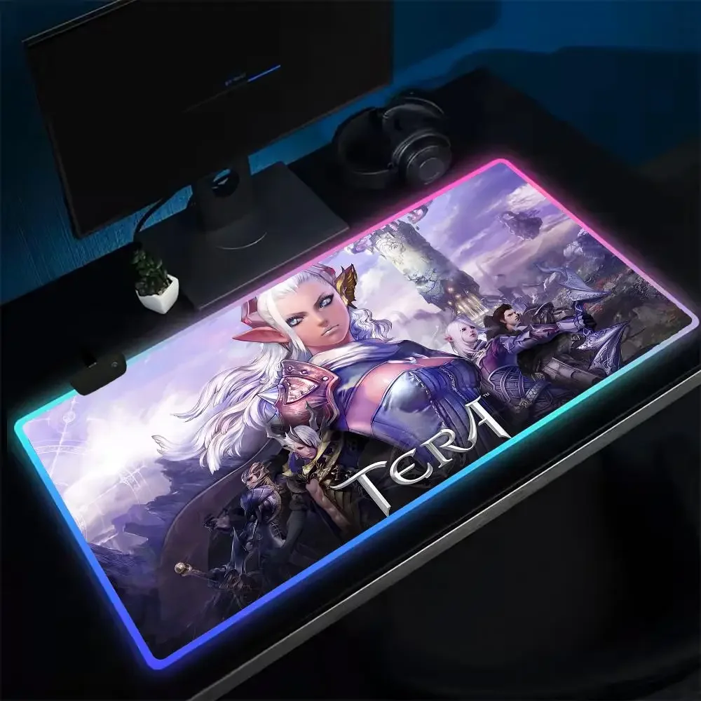 Популярный коврик для мыши Tera, игровой коврик для мыши в стиле аниме, светодиодные настольные коврики с подсветкой, резиновые настольные коврики XXL RGB
Популярный коврик для мыши Tera, игровой коврик для мыши в стиле аниме, светодиодные настольные коврики с подсветкой, резиновые настольные коврики XXL RGB