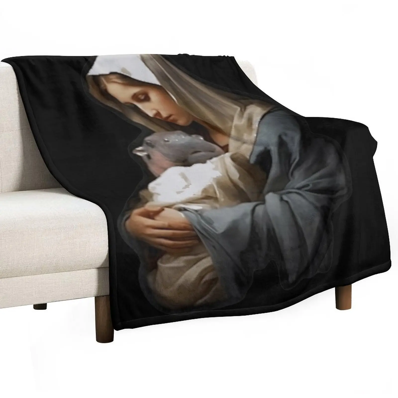 Moo Deng Mother Mary Funny Hippo Lover Jesus Christ Throw Blanket Retros Thermal Blankets
Moo Deng Mother Mary Funny Hippo Lover Jesus Christ Throw Blanket Retros Thermal Blankets