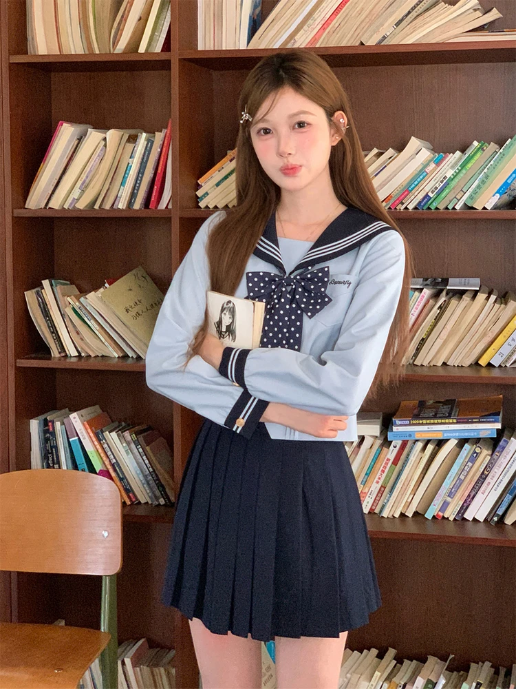 Tokyo Annual Record Jk Blue Oriental Navy Sailor Suit Small Size College Style Student Uniform Half Skirt Uniform Set
Tokyo Annual Record Jk Blue Oriental Navy Sailor Suit Small Size College Style Student Uniform Half Skirt Uniform Set