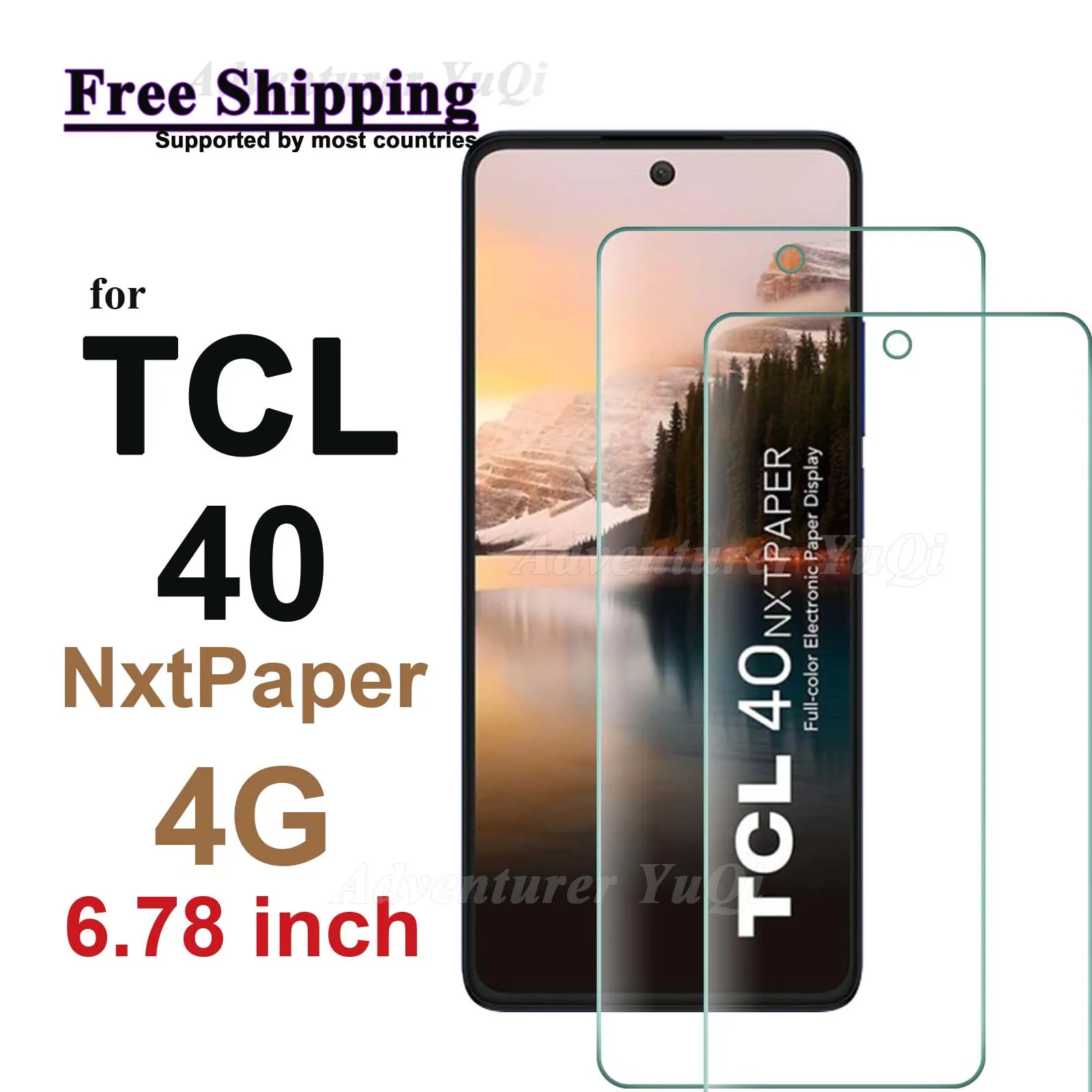 Screen Protector for TCL 40 NxtPaper 4G 6.78 inch Tempered Glass Crystal HD 9H Transparent Anti Scratch Case Friendly
Screen Protector for TCL 40 NxtPaper 4G 6.78 inch Tempered Glass Crystal HD 9H Transparent Anti Scratch Case Friendly