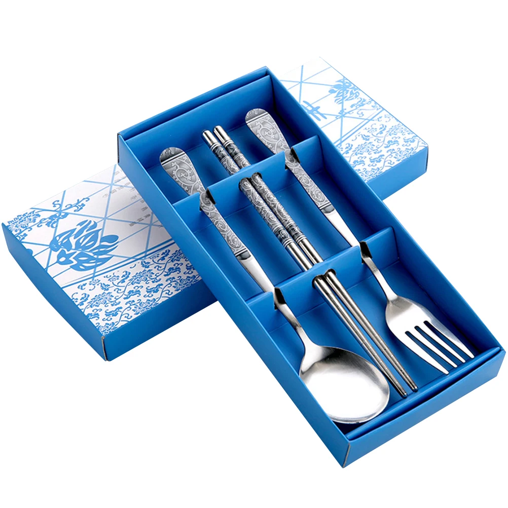 3PCS Stainless Steel Cutlery Set Spoon Fork Chopsticks Portable Travel Camping Reusable Tableware Kitchen Utensils Easy Clean
3PCS Stainless Steel Cutlery Set Spoon Fork Chopsticks Portable Travel Camping Reusable Tableware Kitchen Utensils Easy Clean