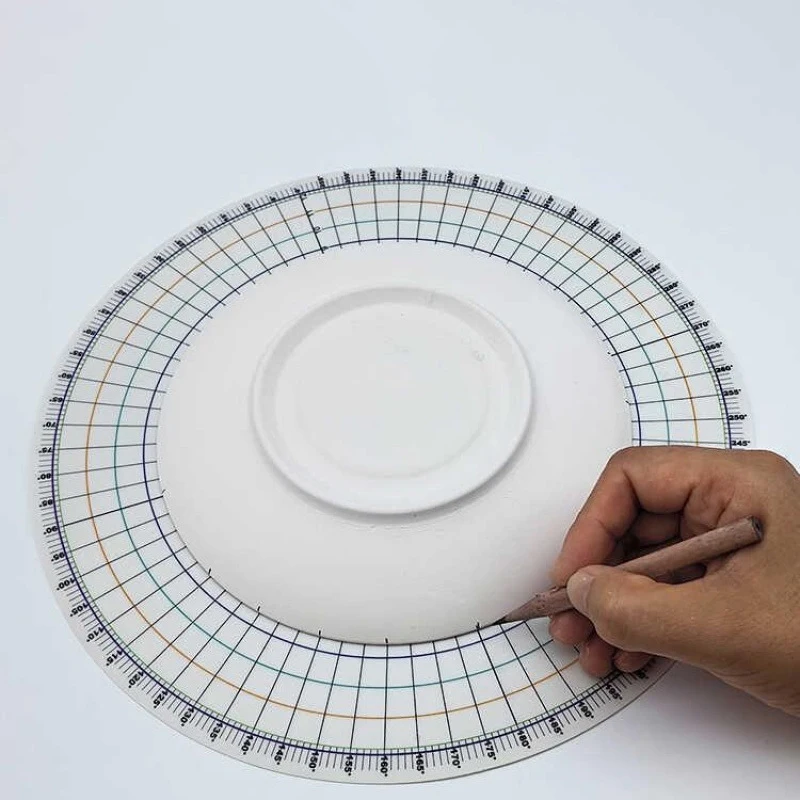 26cm Round Equal Split Blank Ruler Pottery Divided Circular Equal Parts Card DIY Ceramic Painted Auxiliary Pad Painting Tool
26cm Round Equal Split Blank Ruler Pottery Divided Circular Equal Parts Card DIY Ceramic Painted Auxiliary Pad Painting Tool