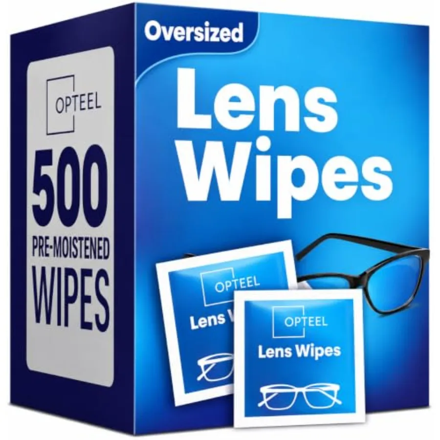 Lens Wipes for Eyeglasses - Pre-moistened Eyeglass Lens Cleaning Wipes - 500 Lens Wipes Individually Wrapped Sracth-Free Streak
Lens Wipes for Eyeglasses - Pre-moistened Eyeglass Lens Cleaning Wipes - 500 Lens Wipes Individually Wrapped Sracth-Free Streak