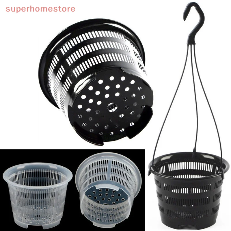Orchid Clear Mesh Cup Potted Plant Flower Nursery Tray Basket Plastic Breathable Container Hanging Hole White Black
Orchid Clear Mesh Cup Potted Plant Flower Nursery Tray Basket Plastic Breathable Container Hanging Hole White Black
