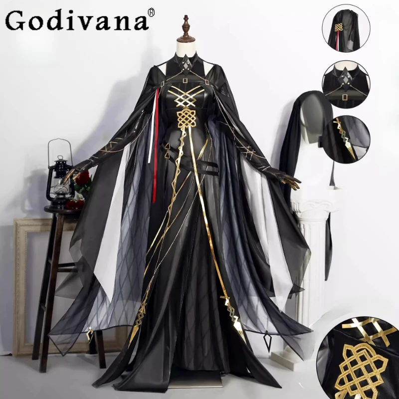 Game Two Dimensional Cos Clothing Women's Black Color Full Set Cosplay Costumes Female Halloween Carnival Christmas Suits
Game Two Dimensional Cos Clothing Women's Black Color Full Set Cosplay Costumes Female Halloween Carnival Christmas Suits