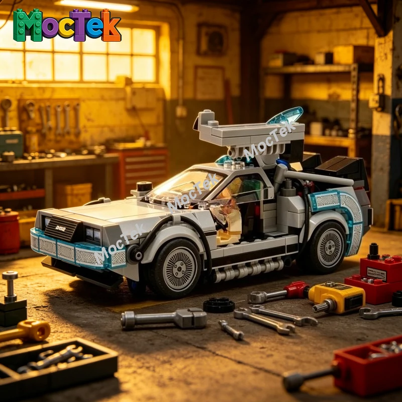 Futuristic Time Machine Speed Hypercar MOC, Flexible Folding Wheel Mechanism, Detailed Supercar Model for Desktop
Futuristic Time Machine Speed Hypercar MOC, Flexible Folding Wheel Mechanism, Detailed Supercar Model for Desktop