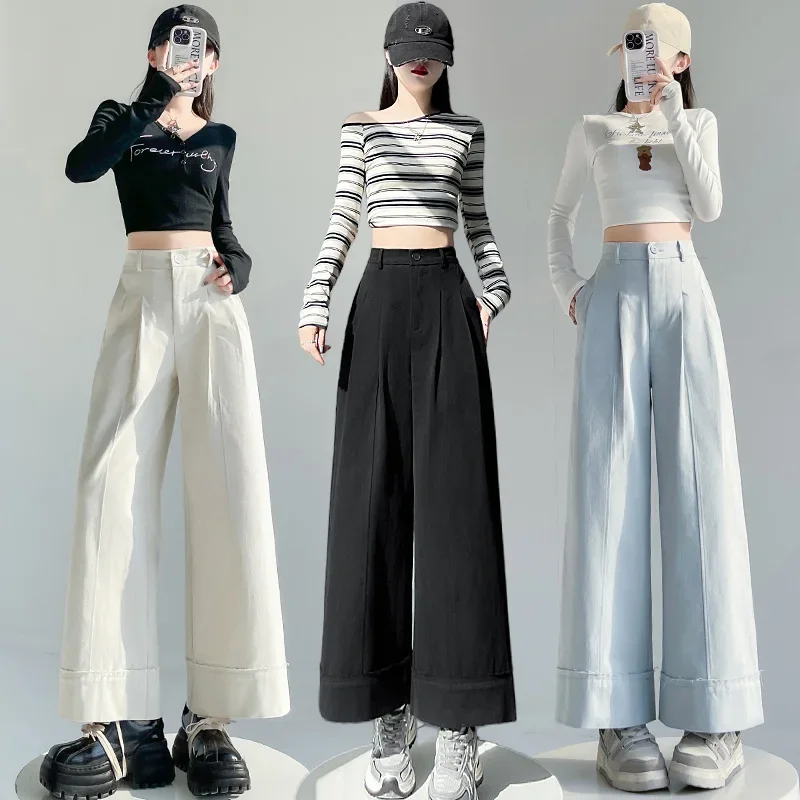Women's 2025 Spring Summer High Waist Cropped Pants Casual Black New Woman Fashion Trendy Clothing Large Size Trousers Elegant
Women's 2025 Spring Summer High Waist Cropped Pants Casual Black New Woman Fashion Trendy Clothing Large Size Trousers Elegant