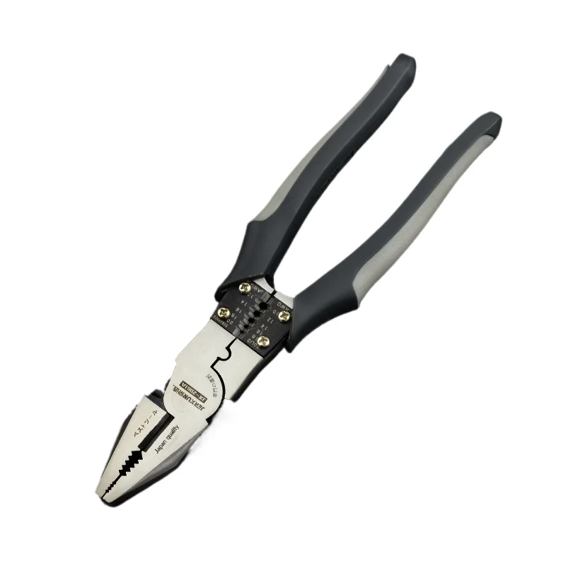 Multifunctional 8-inch wire pliers, electrician labor-saving flat mouth pressing stripping, wire clipping, wire stripping
Multifunctional 8-inch wire pliers, electrician labor-saving flat mouth pressing stripping, wire clipping, wire stripping
