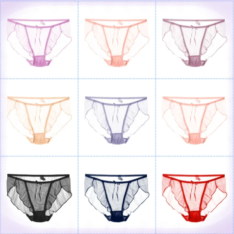 Women's Panties Sexy Lace Underwear Female Lingerie Erotic High Quality Fashion Breathable Ice Silk Ladies Transparent Triangle
Women's Panties Sexy Lace Underwear Female Lingerie Erotic High Quality Fashion Breathable Ice Silk Ladies Transparent Triangle