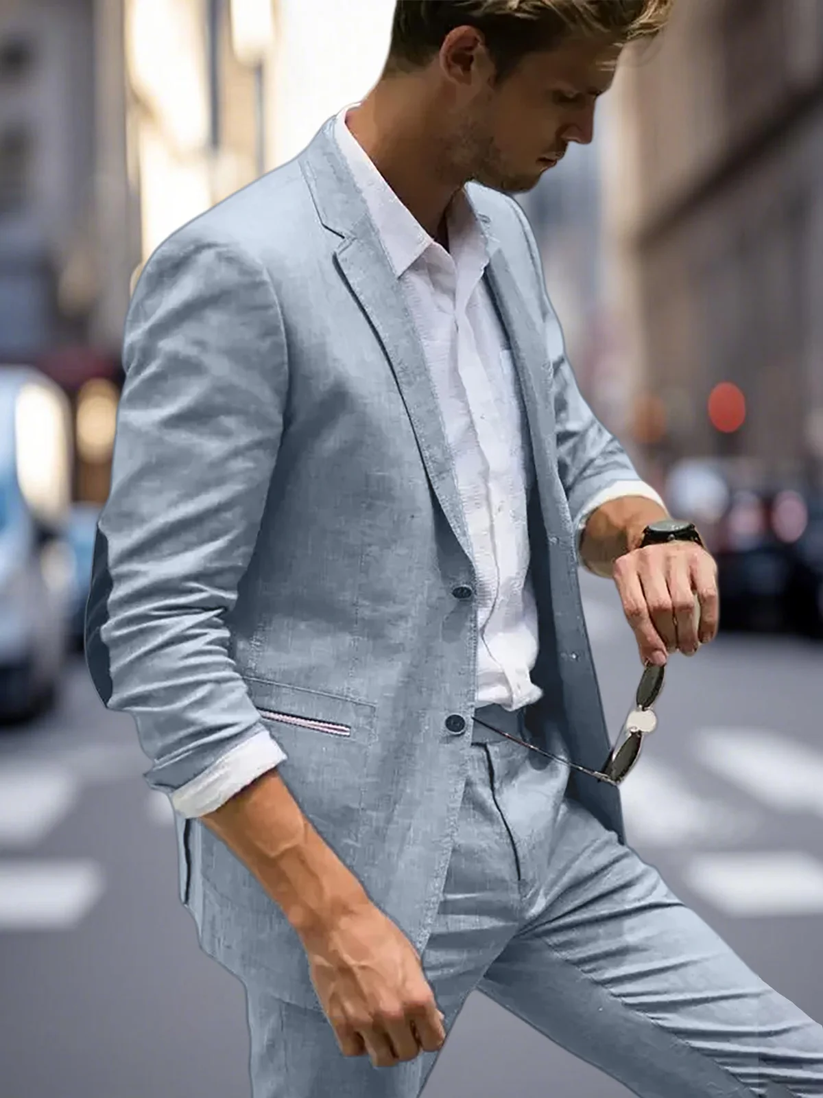 2025 ANNIEBRITNEY Casual Linen Suits for Men Slim Fit Blue Men Suits Sets Trajes Para Hombre Anzug Herren Custom Made Man Suits
2025 ANNIEBRITNEY Casual Linen Suits for Men Slim Fit Blue Men Suits Sets Trajes Para Hombre Anzug Herren Custom Made Man Suits